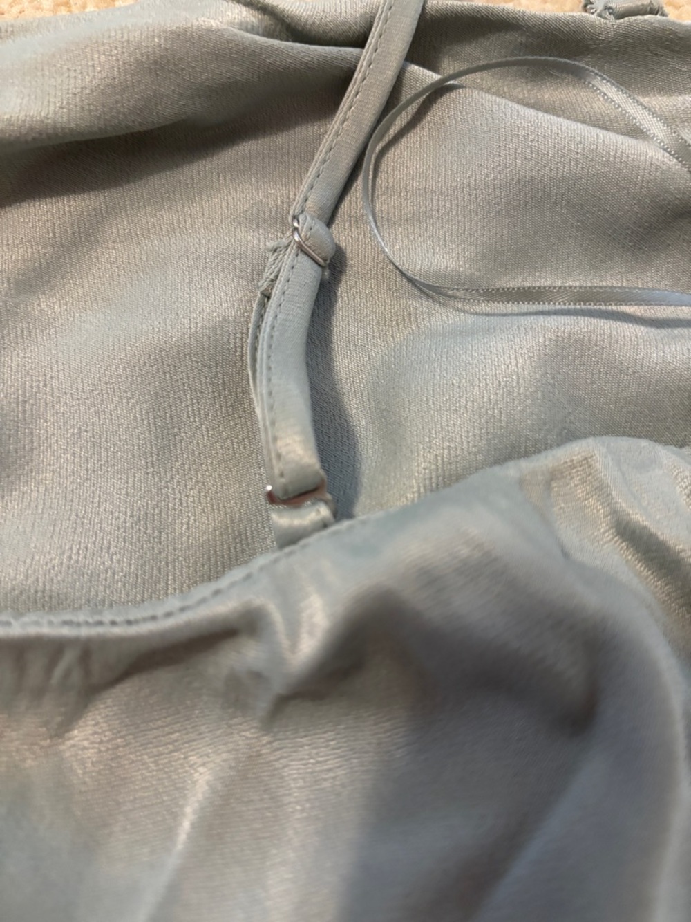 Anthropologie Tilda Slip Dress Midi Edition in Sage Green - Picture 15 of 15